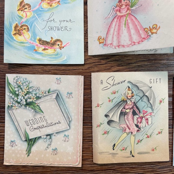 Lot of Kitsch Shower Cards and Wedding Cards - Picture 12 of 13